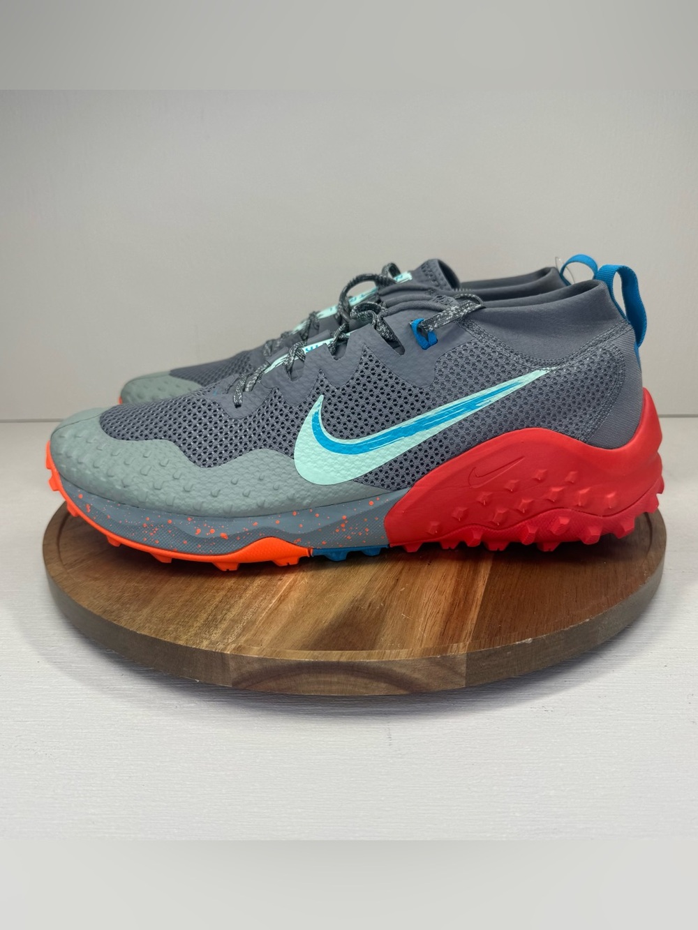 NEW Nike Wildhorse 7 Smoke Grey Laser Blue Mens Size 12 Trail Running Shoes